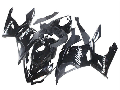 2018-2024 Kawasaki Ninja-400 Black with White Logo Ninja EX400 Fairing Kit