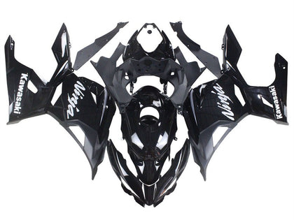 2018-2024 Kawasaki Ninja-400 Black with White Logo Ninja EX400 Fairing Kit