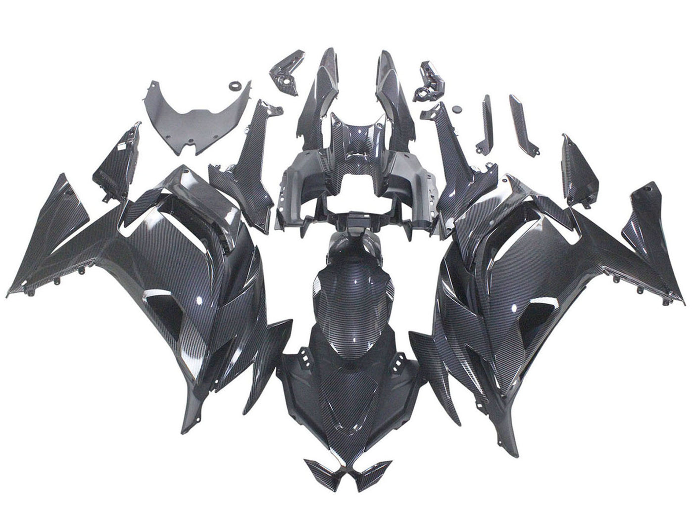 2020-2024 Carbon Fiber Carbon Fiber Kawasaki Ninja 650 EX650 Fairing Kit