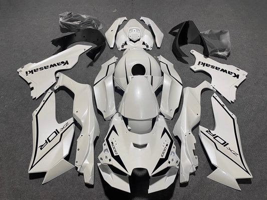 2021-2025 Black White Kawasaki ZX10R Fairing Kit