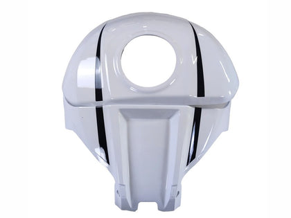 2021-2025 Kawasaki ZX-10R Glossy Black and White Fairing Kit