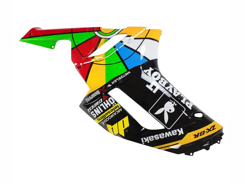 Purchase 2007-2008 Colorful Playboy 223 Kawasaki ZX6R Motorcycle Fairings UK