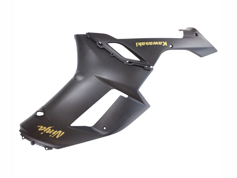 Purchase 2007-2008 Matte Black with Yellow Logo Ninja Kawasaki ZX6R Motorcycle Fairings UK