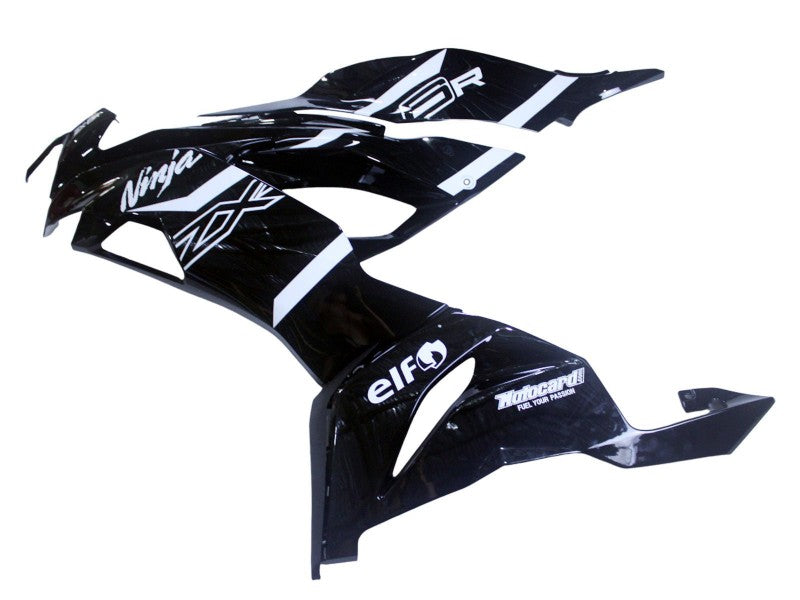 Purchase 2019-2022 Glossy Black White Kawasaki ZX6R Motorcycle Fairings UK