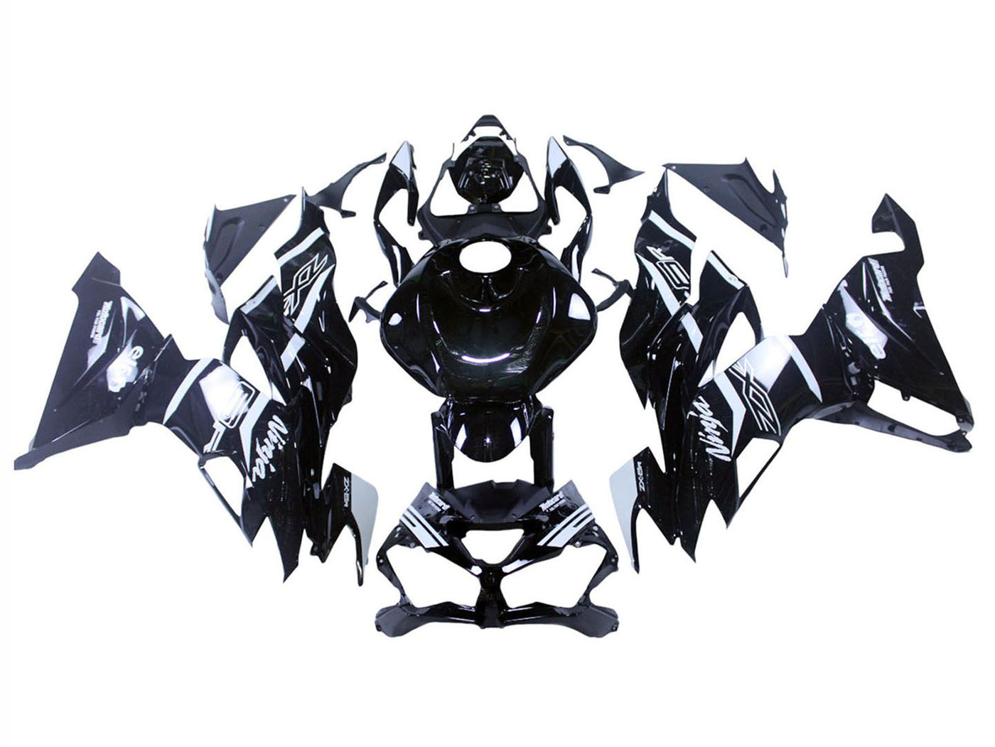 2019-2022 Black Ninja Kawasaki ZX6R 636 Fairing Kit