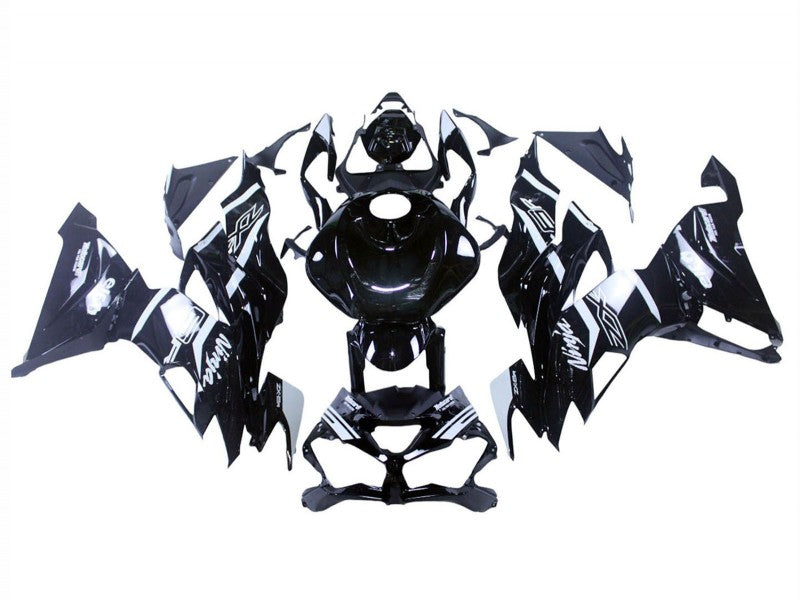 Purchase 2019-2022 Glossy Black White Kawasaki ZX6R Motorcycle Fairings UK