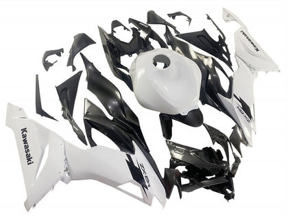 2019-2022 Kawasaki ZX-6R White Carbon Fiber Fairing Kit