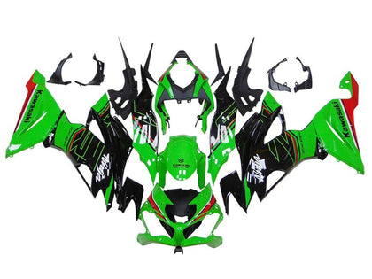 2019-2022 Kawasaki ZX-6R Green Black Ninja Fairing Kit