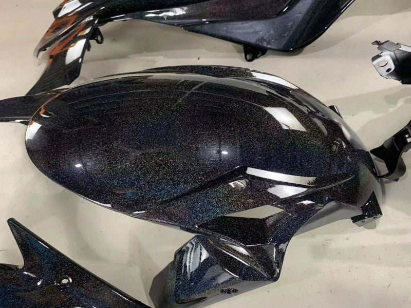 Purchase 2019-2022 Black Rainbow Kawasaki ZX6R Motorcycle Fairings UK