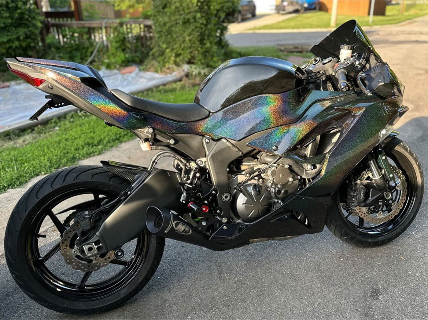 2019-2022 Black Rainbow Kawasaki ZX6R 636 Fairing Kit