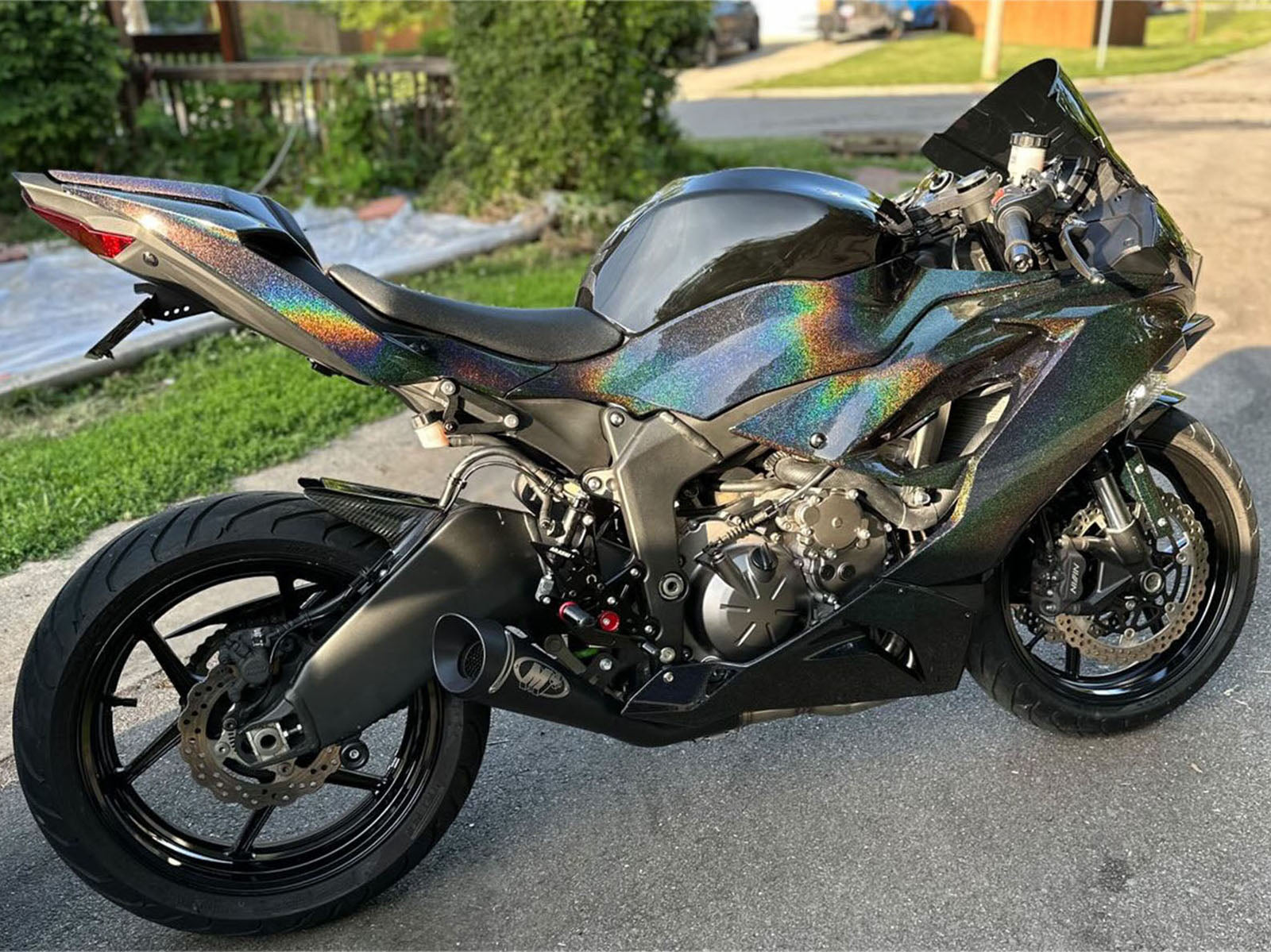 2019-2022 Black Rainbow Kawasaki ZX6R 636 Fairing Kit