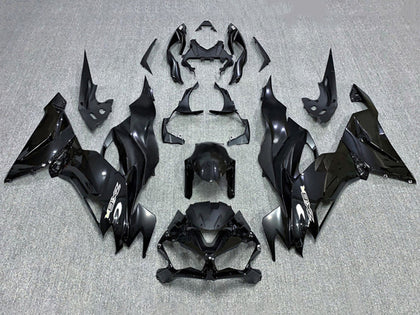 2019-2022 Kawasaki ZX-6R Glossy Black Fairing Kit