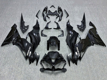 2019-2022 Kawasaki ZX-6R Glossy Black Fairing Kit