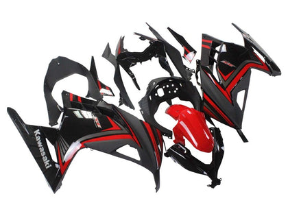 2013-2024 Kawasaki 300-EX300R-EX300 Red Black EX300R Fairing Kit