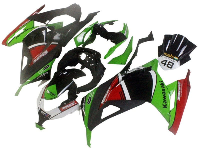 Purchase 2013-2024 Green White Red Black Elf Kawasaki EX300 Motorcycle Fairings UK