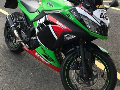 2013-2024 Kawasaki Ninja-300 Green Red Black Elf EX300R Fairing Kit