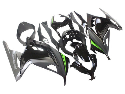 2013-2024 Kawasaki Ninja-300 Black Silver Green EX300R Fairing Kit