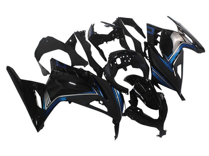 2013-2024 Kawasaki Ninja-300 Black Blue EX300R Fairing Kit