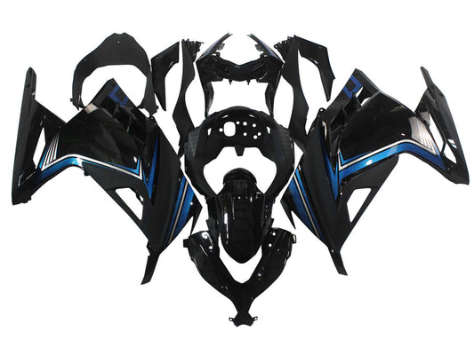 2013-2024 Black Blue Kawasaki Ninja 300 EX300R Fairing Kit