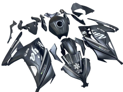 2013-2024 Kawasaki Ninja-300 Matte Black Elf EX300R Fairing Kit
