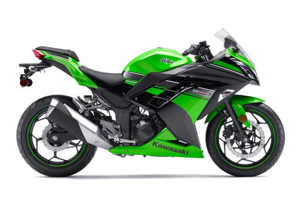 2013-2024 Kawasaki 300-EX300R-EX300 Black Green EX300R Fairing Kit