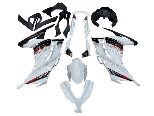 2013-2024 White Black Red Kawasaki Ninja 300 EX300R Fairing Kit
