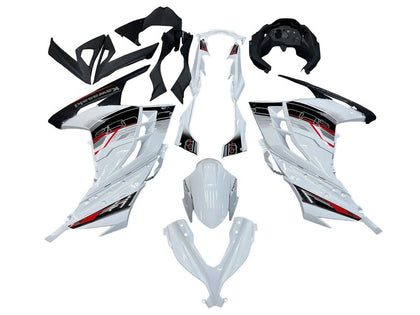 2013-2024 Kawasaki Ninja-300 White Black Red EX300R Fairing Kit