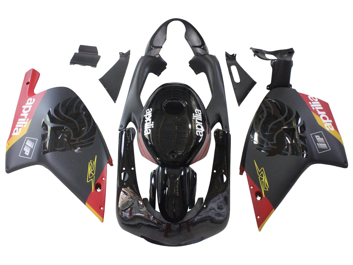 2000-2005 Red Yellow Black Aprilia RS125 Fairing Kit