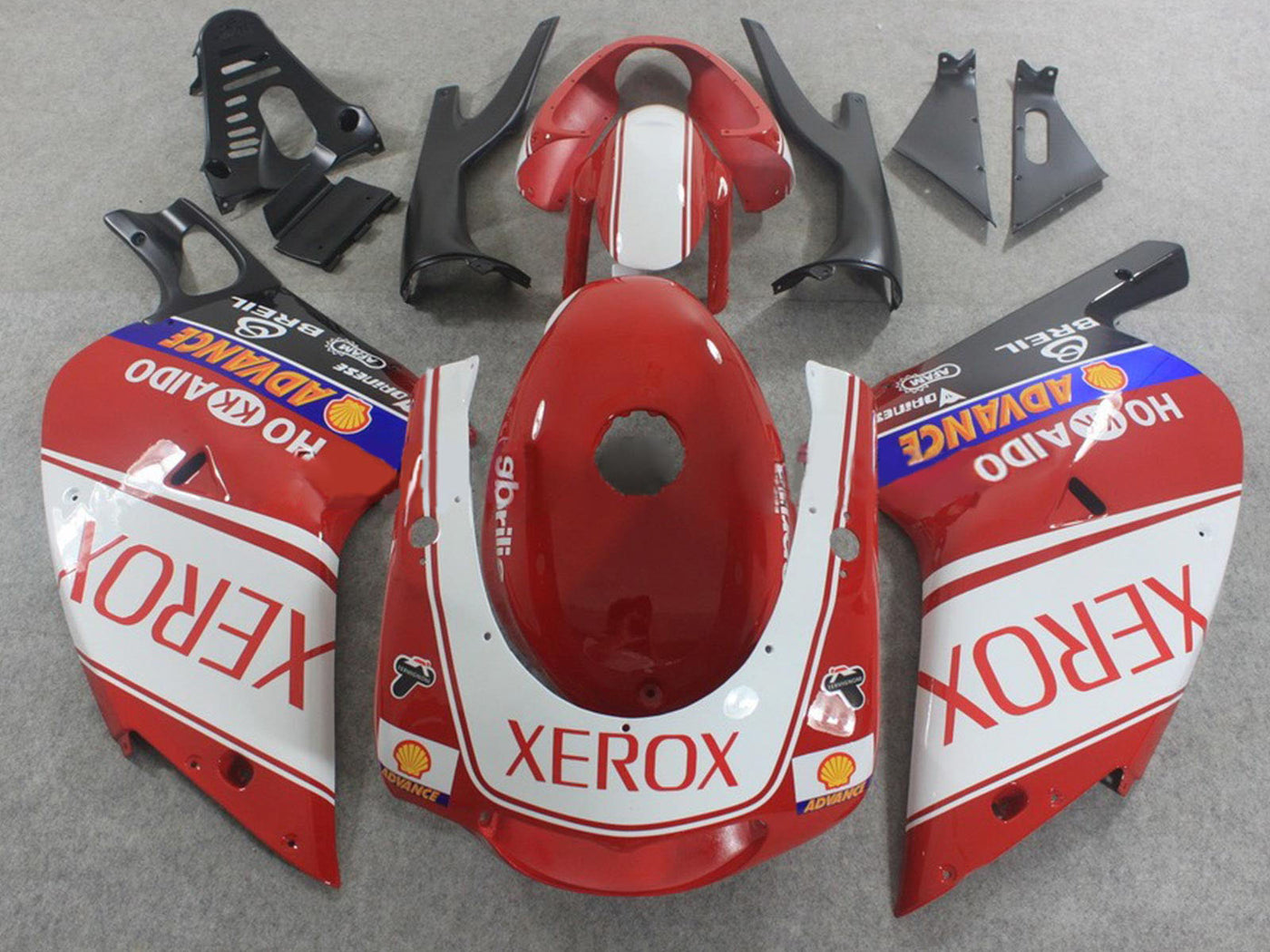 2000-2005 Red White Blue Xerox Aprilia RS125 Fairing Kit
