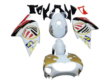 2000-2005 Aprilia RS125 White Gold Red Fairing Kit