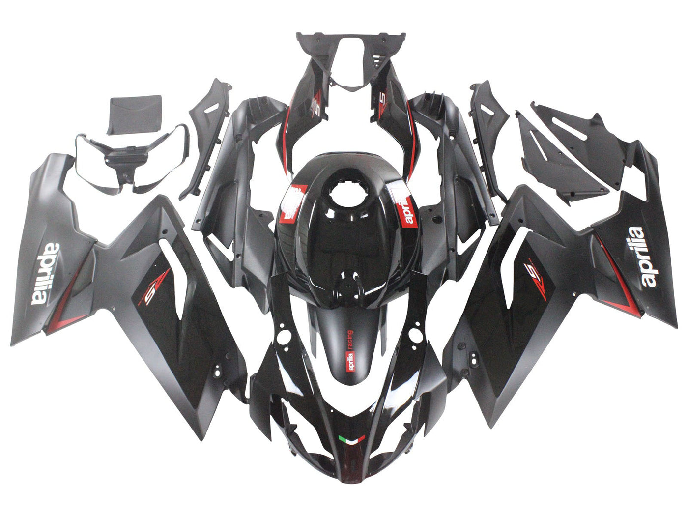 2006-2011 Black Red Aprilia RS125 Fairing Kit