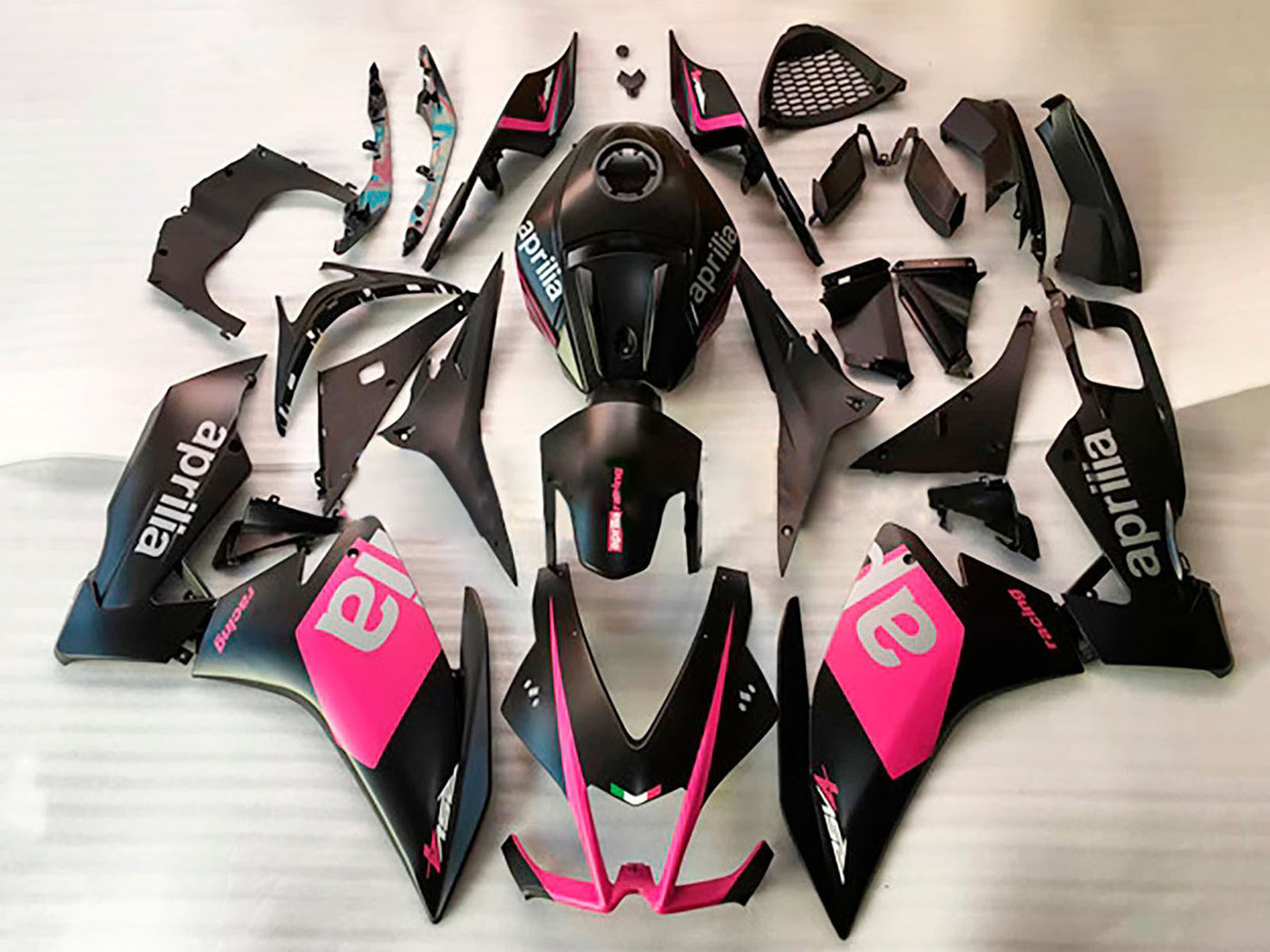 2006-2011 Black Pink Aprilia RS125 Fairing Kit