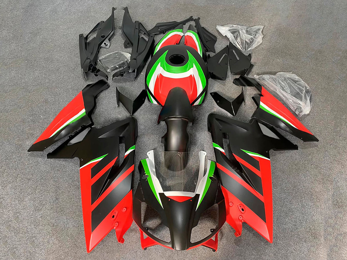 2006-2011 Red Black Green Aprilia RS125 Fairing Kit