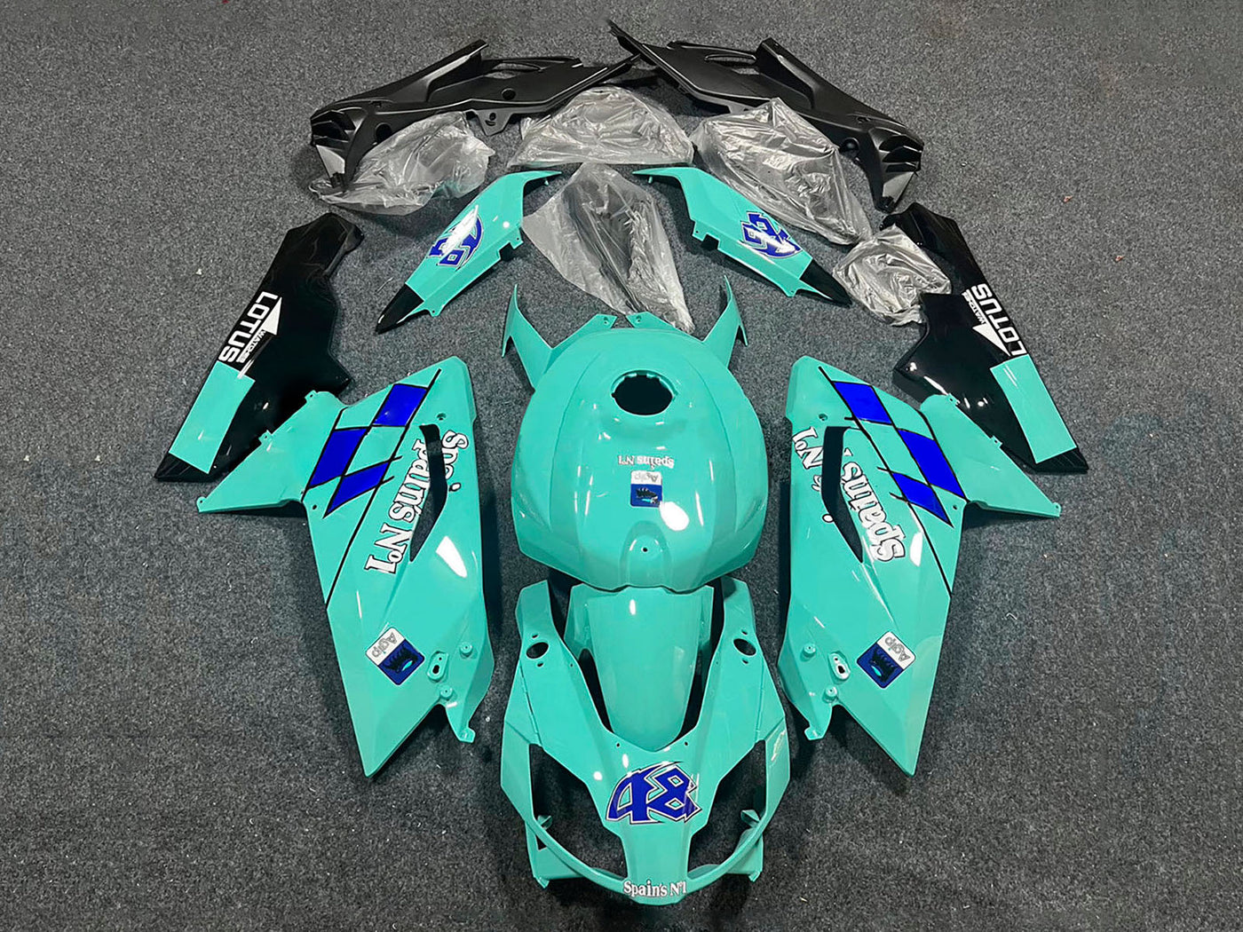 2006-2011 Mint Green Spains NO1 Aprilia RS125 Fairing Kit