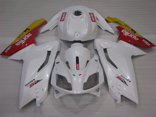 2006-2011 White Red Yellow Aprilia RS125 Fairing Kit