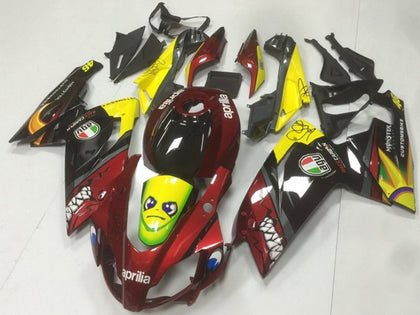 2006-2011 Aprilia RS125 Red Yellow Black Shark Fairing Kit