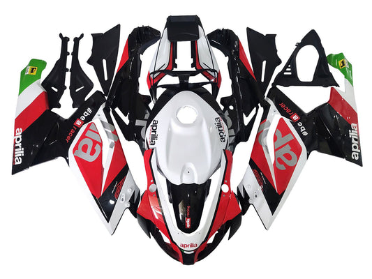 2006-2011 Black Red White Aprilia RS125 Fairing Kit