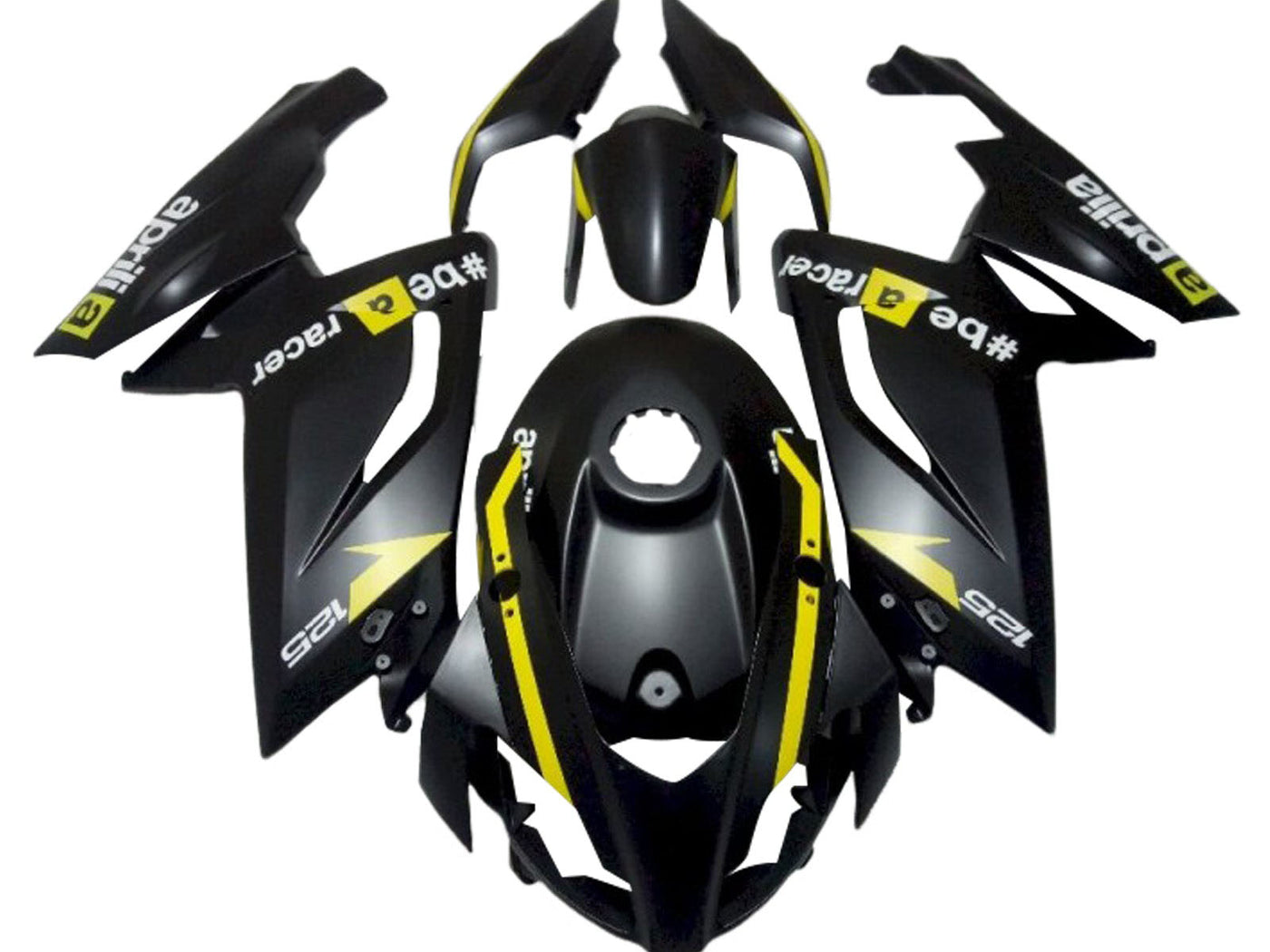 2006-2011 Black Yellow Aprilia RS125 Fairing Kit