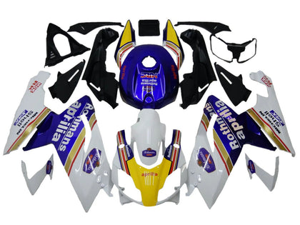 2006-2011 Aprilia RS125 White Blue Yellow Rothmans Fairing Kit
