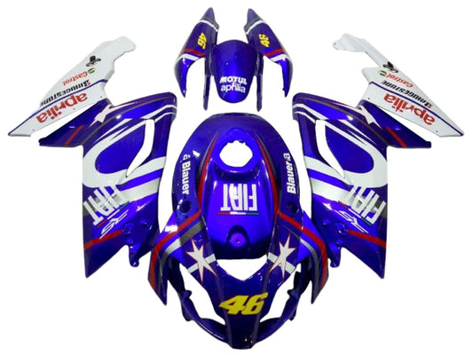 2006-2011 White Blue Fiat 46 Aprilia RS125 Fairing Kit