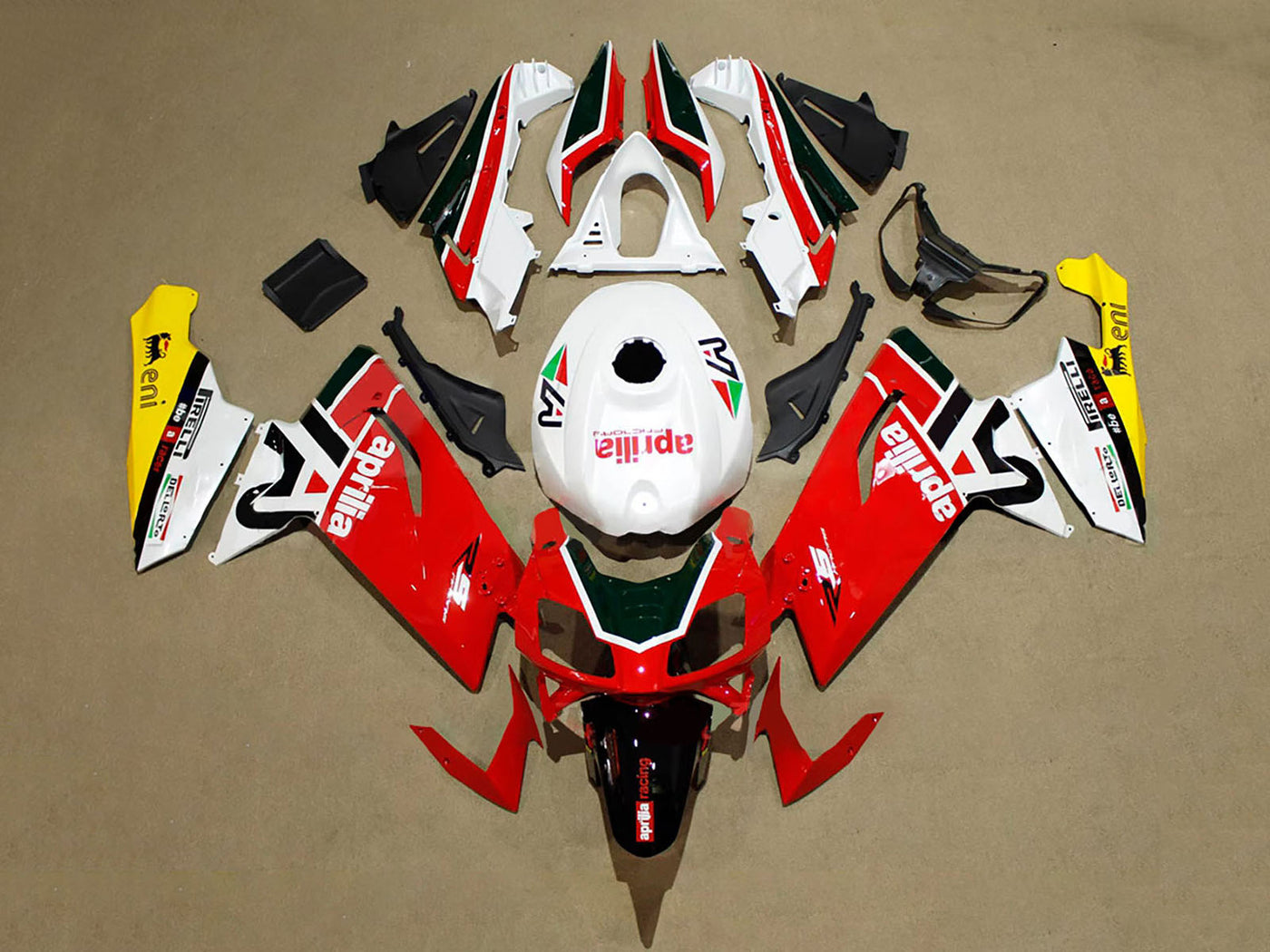 2006-2011 Red White Black Aprilia RS125 Fairing Kit