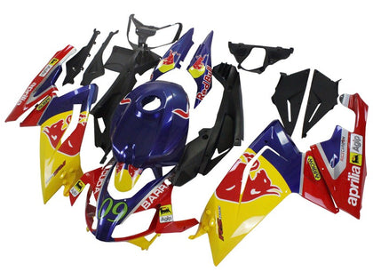 2006-2011 Aprilia RS125 Yellow Dark Blue Purple Red Bull Fairing Kit