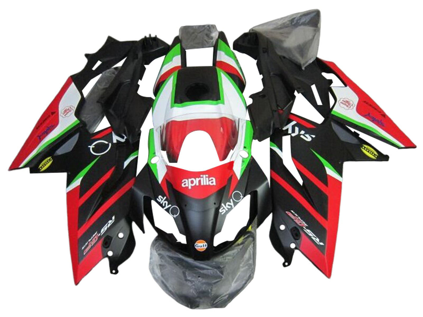 2012-2018 Black Red Green Aprilia RS4 50 125 Fairing Kit