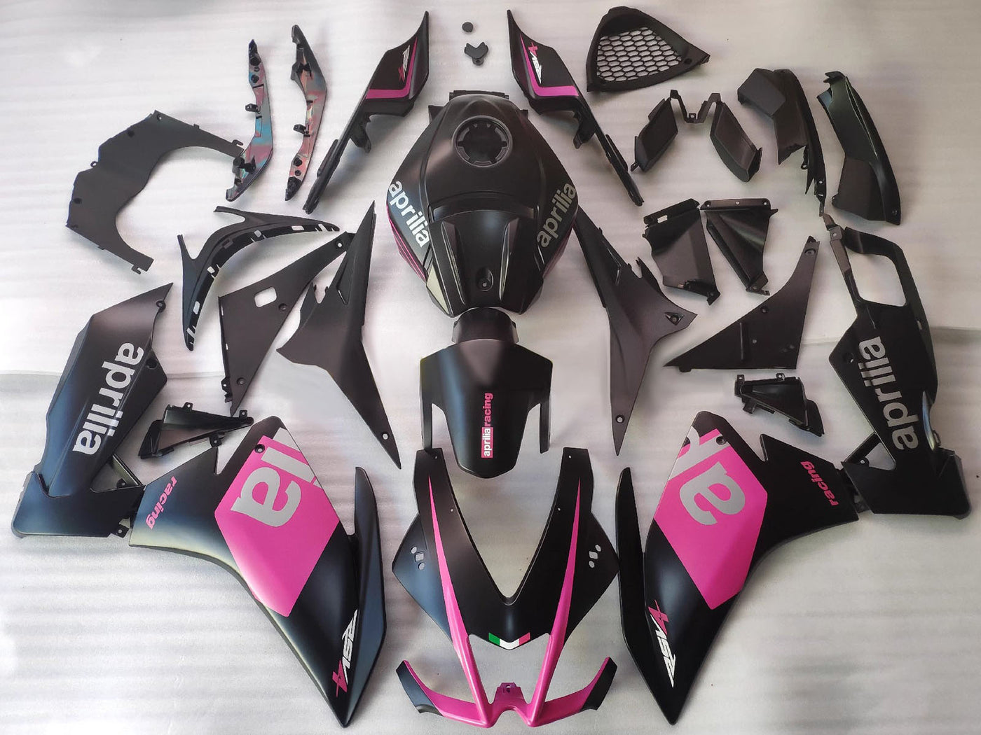 2012-2018 Black Pink Aprilia RS4 50 125 Fairing Kit