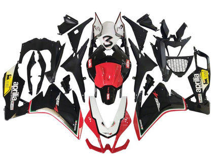 2012-2018 Aprilia RS4-50-125 Black White Red Yellow Fairing Kit