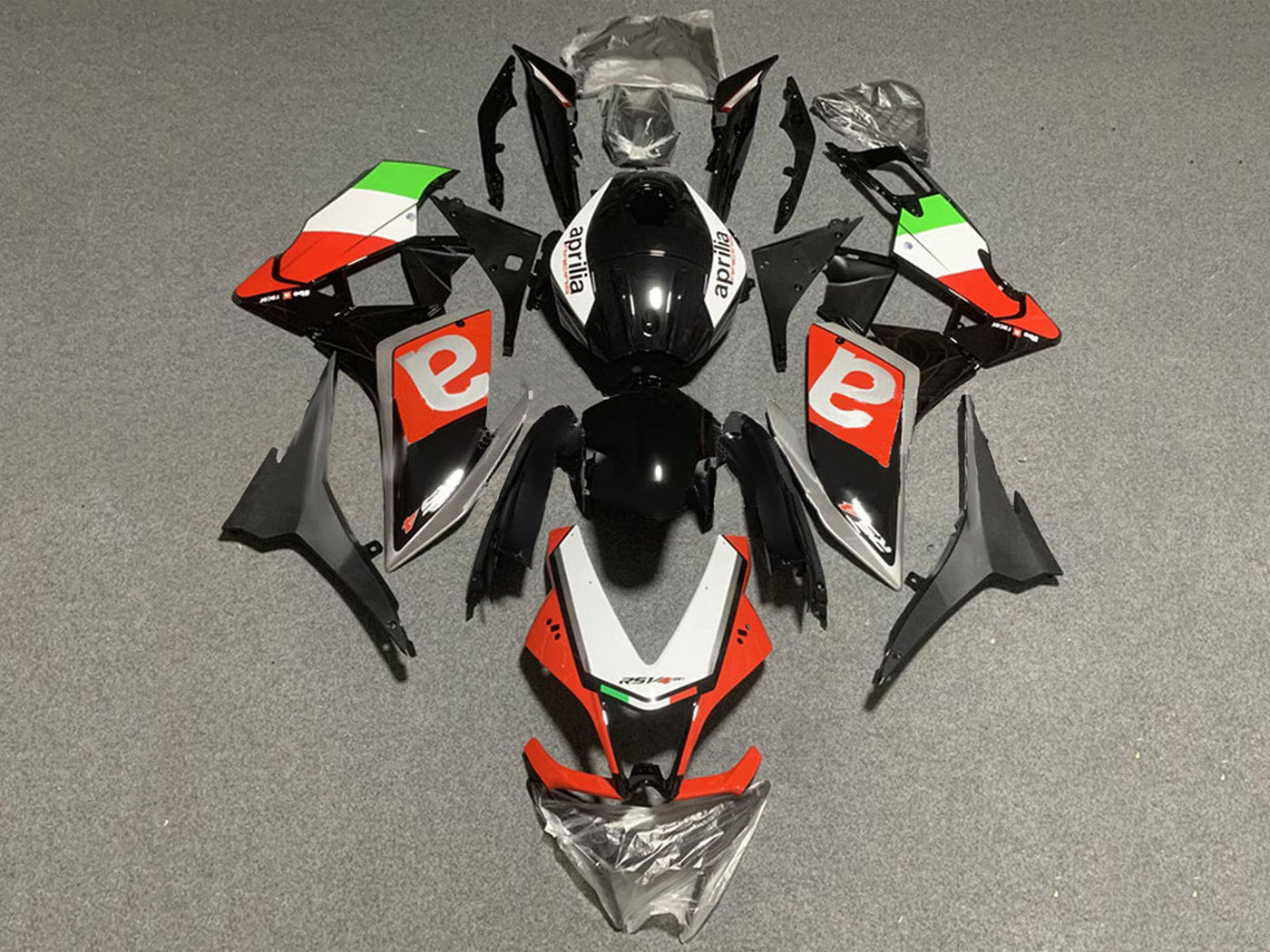 2012-2018 Black Red White Aprilia RS4 50 125 Fairing Kit