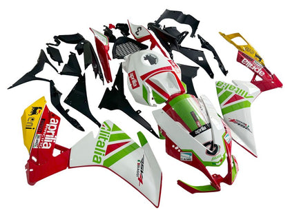 2012-2018 Aprilia RS4-50-125 White Green Red Fairing Kit