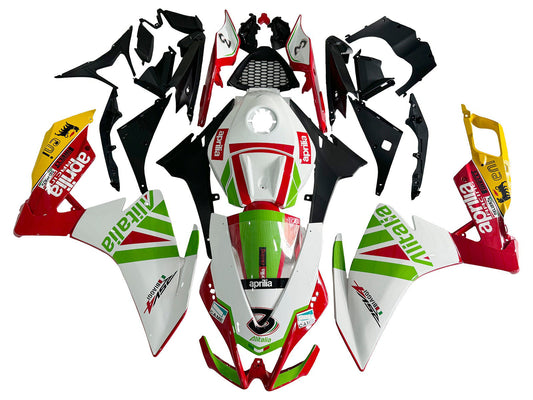 2012-2018 White Green Red Aprilia RS4 50 125 Fairing Kit