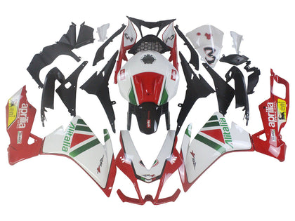 2012-2018 Aprilia RS4-50-125 White Red Green Fairing Kit