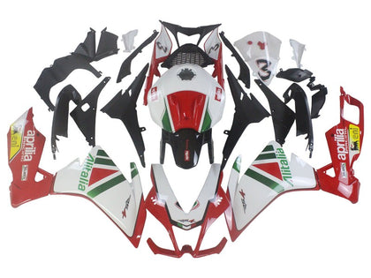2012-2018 Aprilia RS4-50-125 White Red Green Fairing Kit